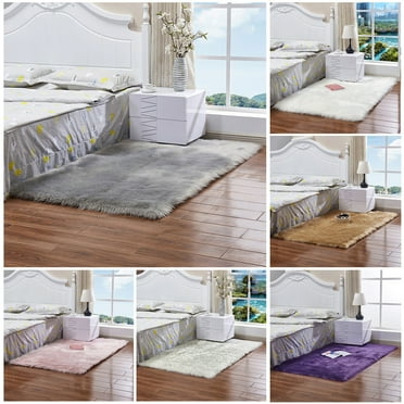 Faux Fur Sheepskin Rug Fluffy Mat Pad Room Sofa Bed Hairy Shaggy Floor Carpet US Faux Fur Sheepskin Rug Fluffy Mat Pad Room Sofa Bed Hairy Shaggy Floor Carpet US